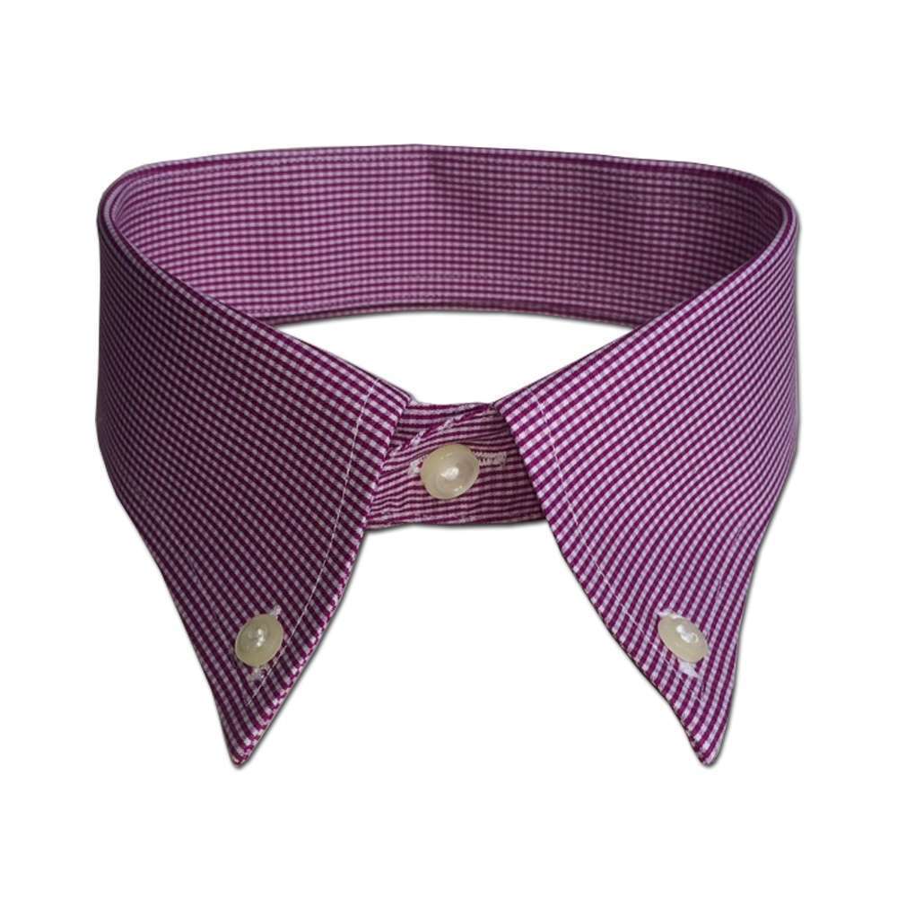 button down collar with tie