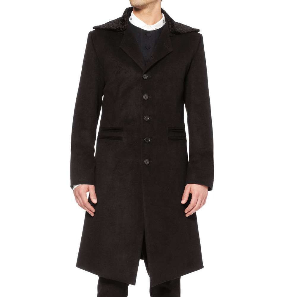 Hooded Topcoat | Slim-Fit Brushed Top Coat