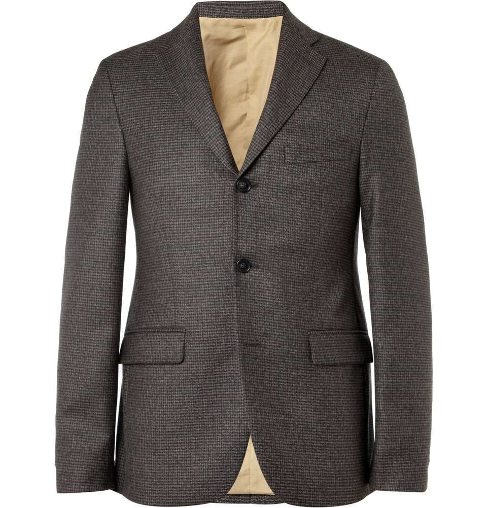 Drifter Slim-Fit Check Wool Suit | Mens Wool Pants